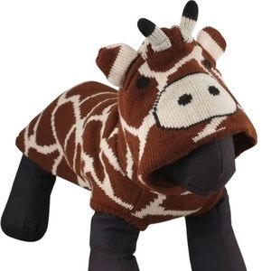 The worthy dog giraffe hoodie xxs